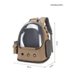 Transportadores de gatos 2022 simples e portátil Pet Space Backpack Moda transparente Bolsa de cachorro respirável Pets dobráveis