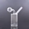 Portable Mini Glass Oil Burner Bong Water Pipes Pyrex Hookah Oil Rigs Smoking Bongs Grueso Heady Recycler Rig para fumador