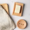 Sabão pratos de sabão caixa de madeira maciça estilo japonês banheiro criativo suporte para mão de mão