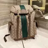 Designväska ryggsäck lyxmärke handväska dubbla axelremmar ryggsäckar kvinnor plånbok riktiga läderväskor lady pläd purses duffle bagage av top99 001