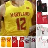 Sj NCAA College Maryland Basketball Jersey 23 Bruno Fernando 4 Kevin Huerter 32 Sj e Smith 34 Len Bias Custom Stitched