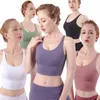 Occident Yoga Fitness Rassembler Débardeurs De Soutien-Gorge Pour Femmes Gym Sports Sans Manches Sexy Dos Croisé Intégré Poitrine Pad Gilet T-shirts W987