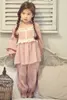 Pyjamas Cute Girl s Boy s Jacquard Cotton Pyjama Sets Toddler Kids Princess Lace Pyjamas Set Sleep Loungewear Vêtements pour enfants 220922