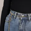 Belly Chains Women's Long Belt Designer White Size Midje kedja Justerbar midjeband för jeans korsettklänningar Punk Style Goth Accessories 220921