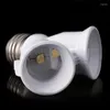 Supports de lampe L9NB E27 à Double Base Socket Extender Adaptateur Convertisseur LED Ampoule