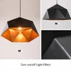 Hängslampor moderna loftljus industriell järndekor kök vardagsrum hängande lampa geometri matljusarmaturer