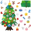 Decorações de Natal Crianças DIY Big Felt Christmas Tree Decoração de Natal Papai Noel Claus Nass Ano da Árvore Presentes Para Crianças Toys Educacionais 220921