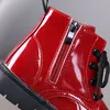 Boots Winter Pu Leather Girls Skor Gummisulan Flat med pojkar och barn Fashion Size 21 30 Baby 220921