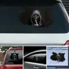 Heureux Halloween mur sol autocollant horreur Stickers muraux silencieux crâne autocollant voiture fenêtre décoration de la maison décalcomanie décor fête