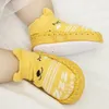 Premiers marcheurs bébé chaussettes chaussures semelles en caoutchouc infantile filles garçons chaussette né marcheur intérieur enfant en bas âge sol semelle antidérapante