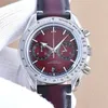 Montre de Luxe Mens ساعات 43.5 مم مستوردة من Quartz Chronograph Movement Steel Case Luxury Watch Wastwatches