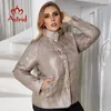 Manteaux pour femmes grande taille Manteaux Astrid Spring fashion Manteau court pour femme Col montant de haute qualité tendance Outwear femme Veste mince taille AM 9423 220922