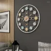 Wall Clocks European And American Mute Simple Clock Modern Craft Iron Living Room Decoration Creative