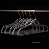 40-44cm Non-slip Hangers Glitter Transparent Hanger Plastic Clothes Hangers Invisible Wardrobe Hanger Rack LT045