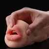 Garen mannelijke masturbator cup verwarmingsvibtrators realistische mond orale seks speelgoed vagina kunstmatige beker tong trillende seksspeeltjes voor mannen
