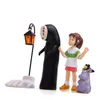 4pcs Spirited Away 영화 액션 피규어 PVC 애니메이션 어린이 미니 모델 장난 장난감 케이크 토퍼 2.8-6.5cm/1.1-2.6 인치 높이