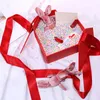 Geschenkpapier, schwarz, rot, herzförmige Geschenkbox mit Schleifen, Valentinstagsgeschenke, Verpackungsboxen, Jahrestag, Überraschung, Hochzeitsdekorationen 220921