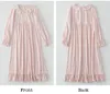 Pyjamas barn flicka lolita klänning prinsessor sömnskjortor vintage barn ruffles nattkläder hovstil småbarn nattdress lounge sömnkläder 220922