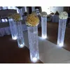 Party Decoration 6 PCS 110 cm Pedestal Crystal Wedding Road Lead Acrylic Centerpiece For Event Supplies