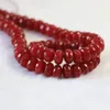 Beads -selling Red Natural Stone Carnelian Onyx Agat 2 4mm 5 8mm Beautiful Abacus Faceted Loose Diy Gift Jewelry B151