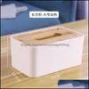 Weefselboxen servetten eenvoudige en stijlvolle doos huishoudelijke auto opslag houten deksel sanitair papier vast hout servet ho nerdropeBags500mg dhnki