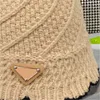 Zimowy projektant Knit Bucket Hat for Woman Man luksusowe czapki