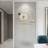 Horloges murales or électronique grande horloge cuisine créative luxe décoratif élégant montres Horloge Murale décor à la maison