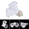 Lamp Holders E27 To Double Base Socket Extender Adapter Converter LED Light Bulb AXYC