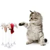 كرتون بليتر كات Toy Stick Rod Rod Mouse with Mini Bell Cats Catcher Teaser Interactive Cat Toys Wly935