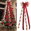 Décorations De Noël Grands Arcs De Noël 110cm Plaid Bowknot Arbre De Noël Décoration Ornement Année Décor À La Maison À La Main Cadeau Arcs 220921