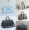 Fashion Travel Bags Large Capacity Women Men Plaid Leather Waterproof Boarding Gym Bags Weekend Trip Duffle Bag