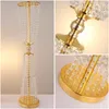 Candle Holders 100CM/40'' Height Wedding Road Lead With Acrylic Crystal Silver Golden Europe Event Party Decoration Deco Mariage