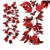 Herbstgirlande Maple Leaf 175 cm Hanges Rebe k￼nstliche Herbst Laub Girlande Halloween Thanksgiving Dekor f￼r Home Hochzeit Kamin