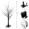 Decorazioni natalizie Luci notturne a LED Mini albero di Natale Luce a batteria Lampade da camera da letto Decorazione domestica Luci notturne Camera Matrimonio Compleanno Decorazioni da parete 220921