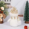 Christmas Plush Santa Claus Snowman Dolls Holiday Ornaments Table Fireplace Home Decoration Xmas Party Gift RRE14393