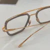 ヴィンテージデザイナーガラスファッションサングラスフレーム女性のためのディスジンガー眼鏡メンメンズフレーム金属放射透明レンズが付いています