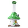 Unique Mushroom 3D Glass Hand Made Hookahs Beaker Bong With Showerhead Perc Percolator Dab Rigs Smoking 4mm Thick Multi Shapes With Bowl