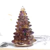 Decora￧￵es de Natal 1pc Gemito Natural Gemito Luck Tree Fazendo molde Cristal de cascalho DIY decora￧￣o artesanal ￡rvores de Natal Feliz Holida de figura Decora￧￣o de casa Presente 220921