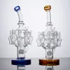 Heady Octopus Arms Hookah Recycler Glass Bongs Water Pipes 14mm Female Joint With Bowl Matrix Perc Hookahs Pipes OA01