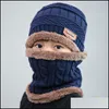 Chapeaux Foulards Ensembles Enfants Hiver Tricot Chapeaux Filles Bonnet Chapeau Enfants Date Cap Écharpe Ensemble Chaud Skl Cou Plus Chaud Épais Flee Dhseller2010 Dhuro