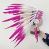 الحزب أقنعة ريشة برازيلية غطاء الرأس Kokoshnik إكسسوارات الرأس الريش Cosplay Po Props