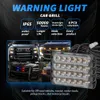 12V 6LED 자동차 비상 조명 4 in 1 슈퍼 브라이트 동기화 위험 경고 SUV 트럭 오토바이를위한 스트로브 그릴 라이트