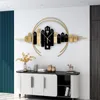 Horloges murales grande montre de luxe décorative silencieux joli Design maison moderne chambre or Relojes décor