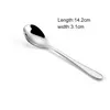 Shiny Stainless Steel Fruit Fork Dessert Cake Ice Cream Spoon Home Kitchen Dining Flatware tool