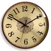 V￤ggklockor 2022 Solid Wood Clock Simple Light Luxury Silent Hush￥llens personlighet Rund kvarts