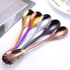 Multifunction Double Head Spoon Fork Stainless Steel Home Kitchen Dining Flatware Noodles Ice Cream Dessert Spoons Forks Cutlery Tool