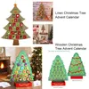 Juldekorationer Nicexmas Hanging Christmas Advent Calendar Countdown to Christmas Tree 220921