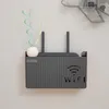 Hooks Wall Mounted Wifi Router Storage Box Cable Power Plus Wire Bracket Organizer For Home Bedroom Living Room Shelf