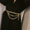 Bauchketten Quaste Goldkette Gürtel für Frauen Kleider Designer Marke Luxus Punk Fransen Silber Taille S Weibliches Metall Goldenes Kleid 105 220921
