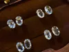 220913091 Diamondbox dimaond safira joias brincos brincos ovais 0,7 quilates água-marinha au750 ouro amarelo diário deve ter uma ideia de presente elegante